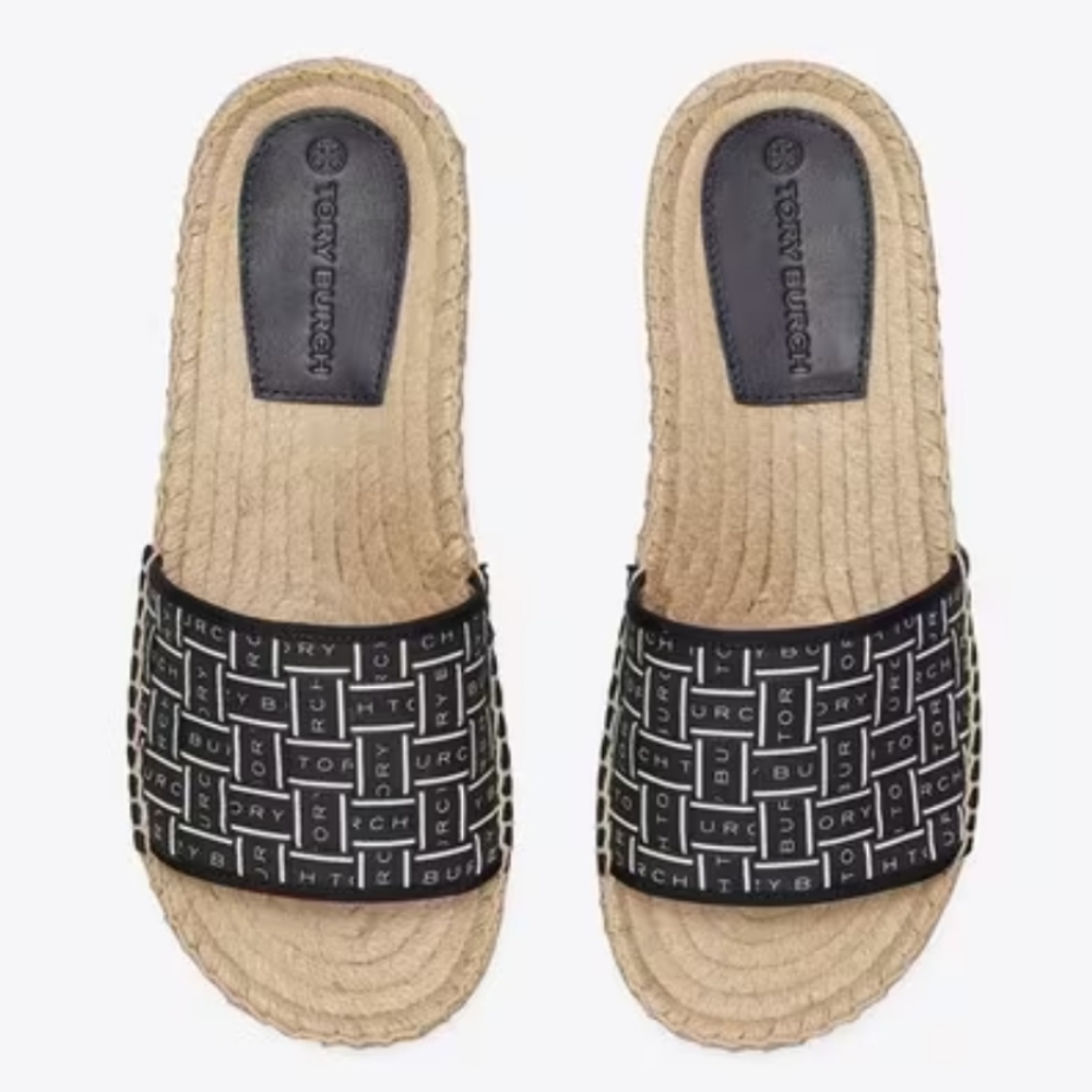 Tory Burch Espadrille Slide Sandals